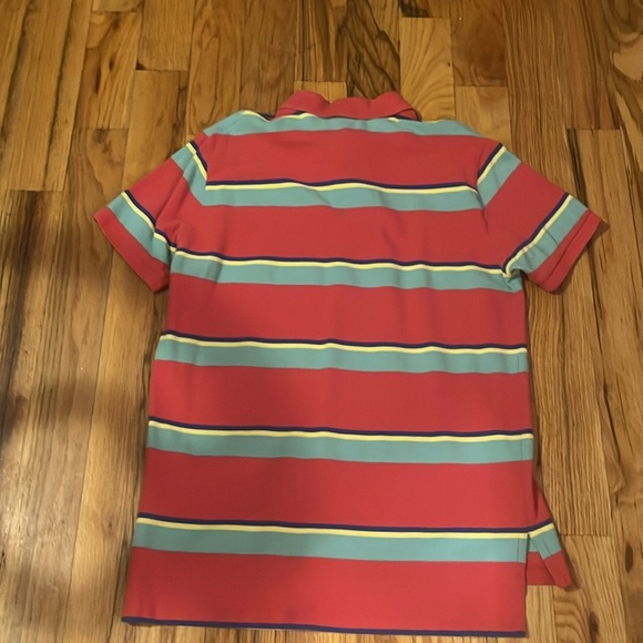 Vintage y2k polo Ralph Lauren striped pique sz large - Picture 2 of 4